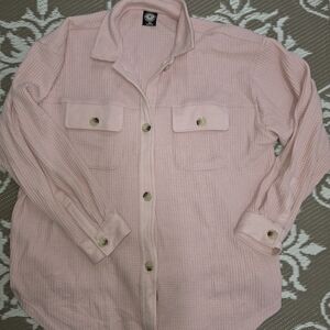 PacSun Blush Waffle Knit Sweater